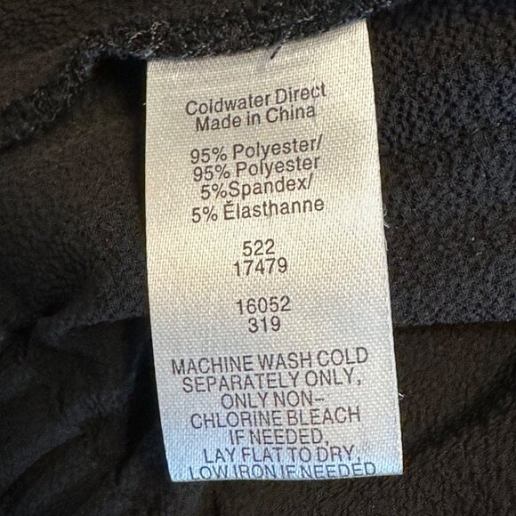 Coldwater Creek Womens Black Lightweight Crepe Drawstring Pants Size 10 - Picture 8 of 10